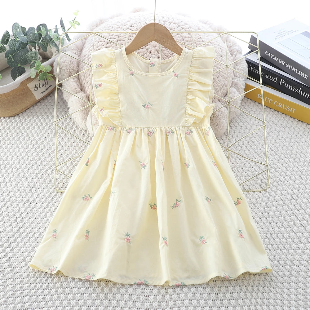 Round-neck Embroidered Dress