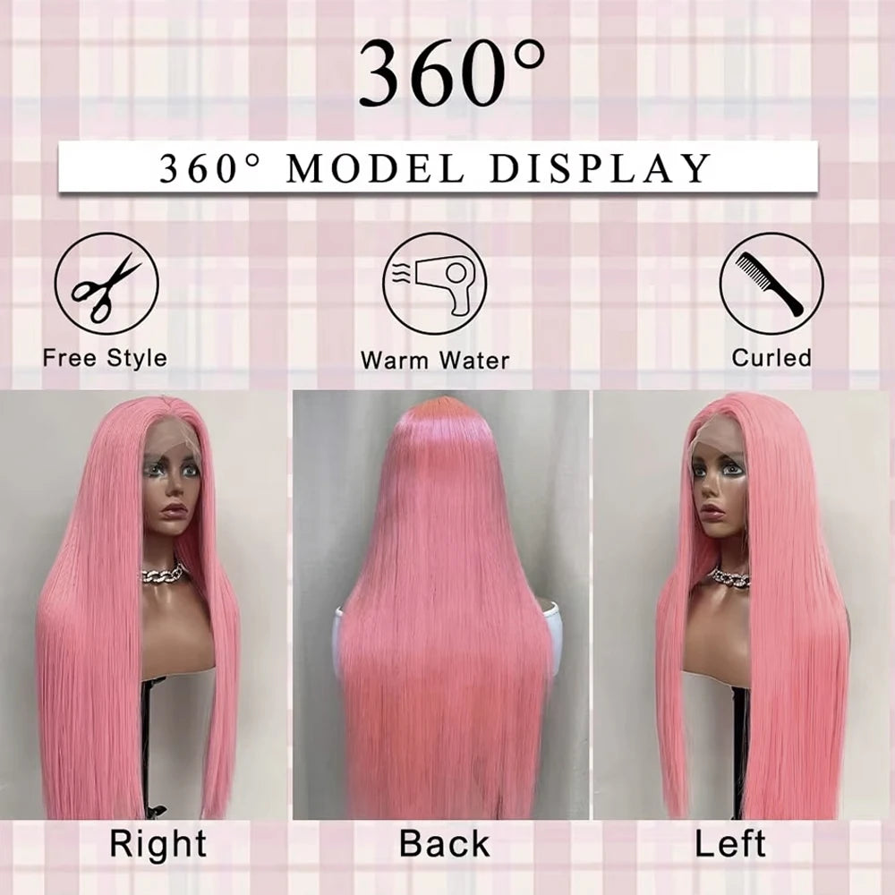 Light Pink 13X4 Lace Front Wig