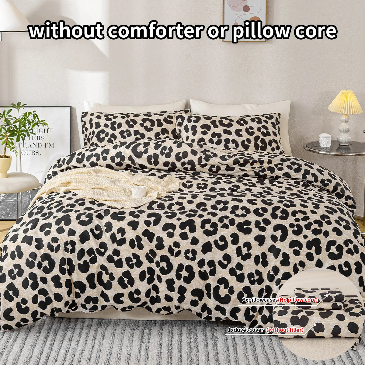 Leopard Print Duvet Set