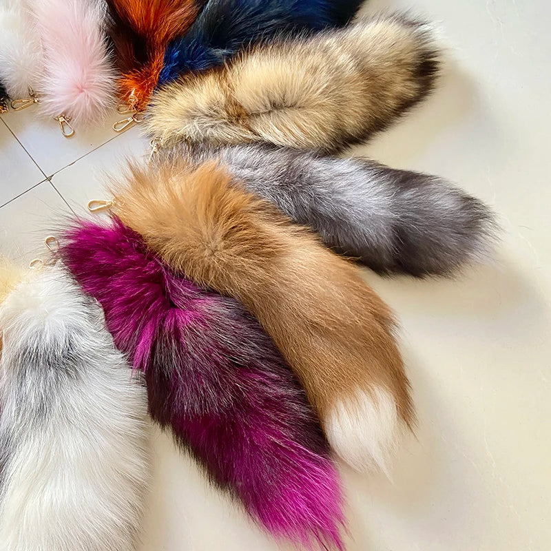 Fox Tail Keychain