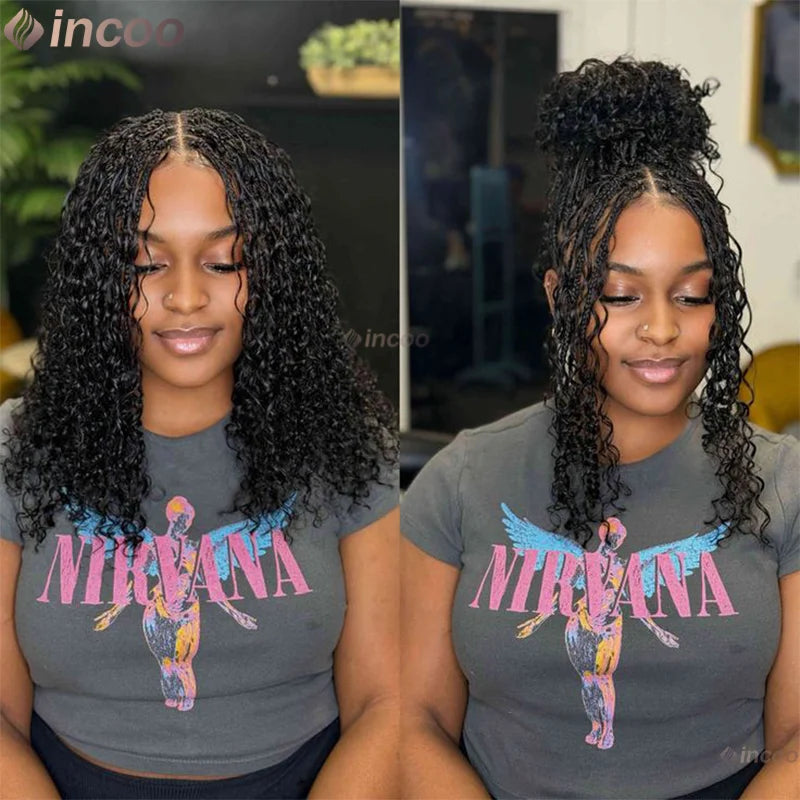 12" Short Bob Boho Braided Wig