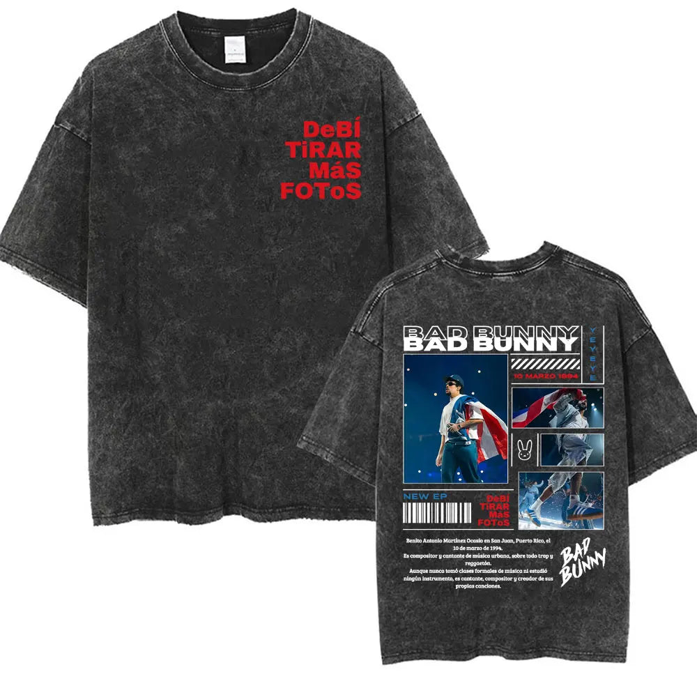 DTMF Deb Í Tirar M Á S Fotos T-shirt Rap Singer Bad Bunny Album Tour T-Shirt