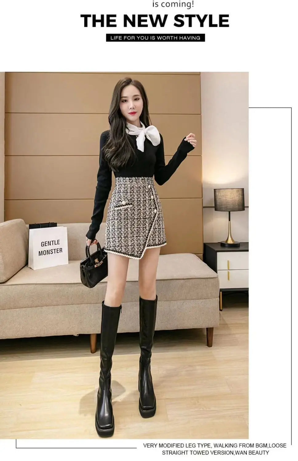 Whisper Printing Skirt