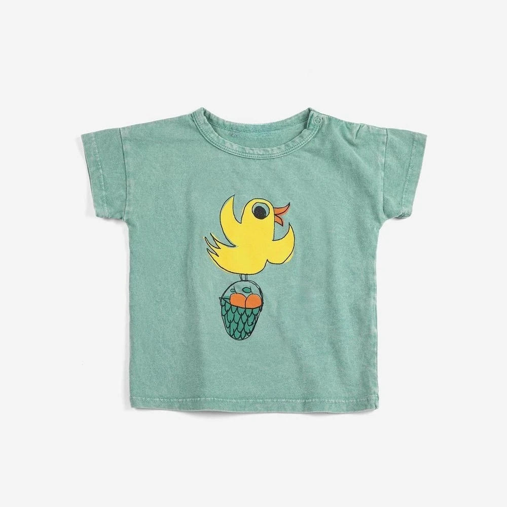 Summer 26 New Toddler Kids Girls and Boys Short-sleeved T Shirts Children's Cute Cartoon Printed Tees Tops