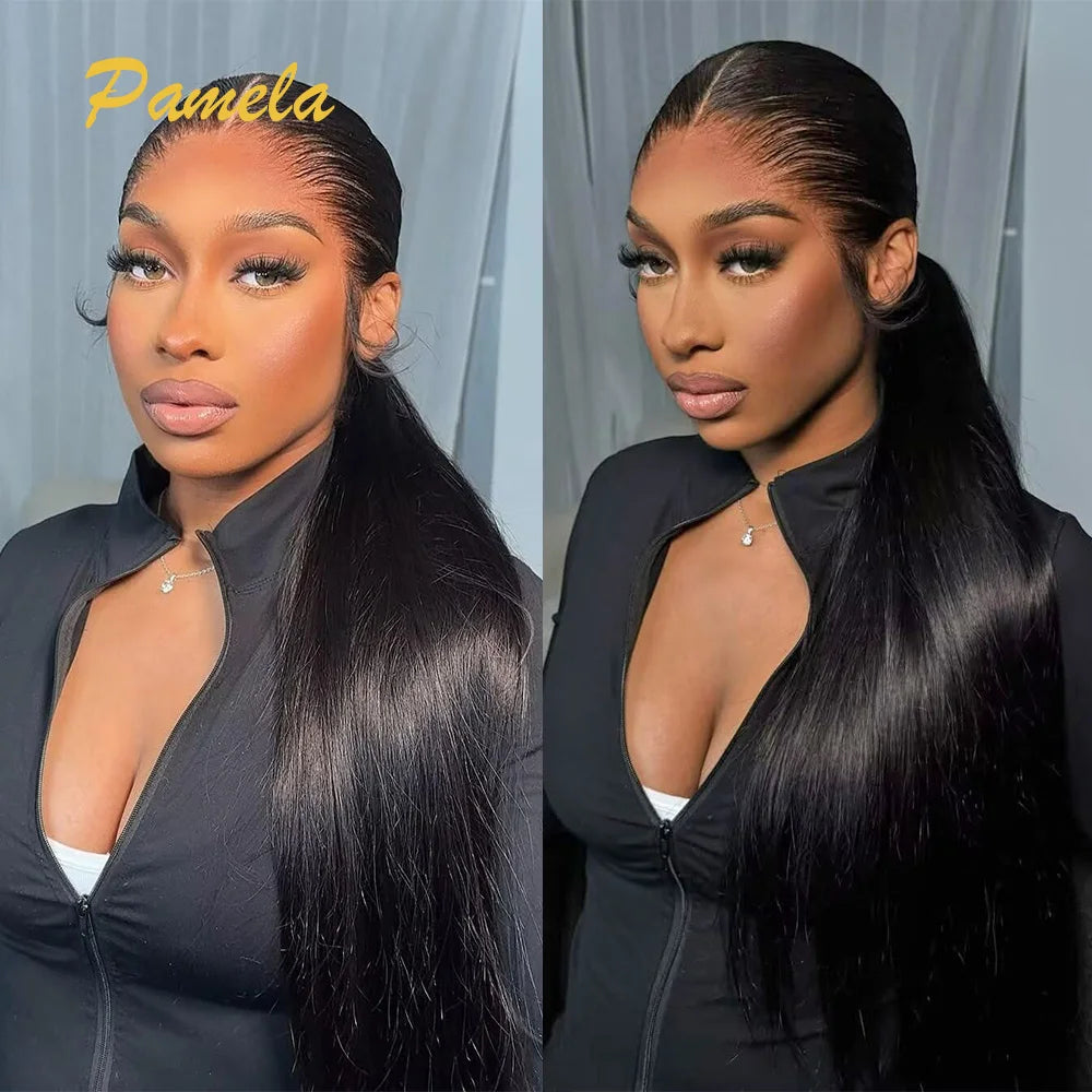 Brazilian Lagos Hairline Black Straight Wig