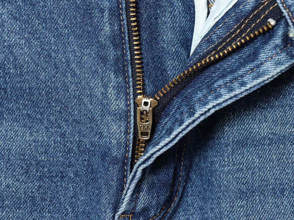 Mid Waist Knife Jeans