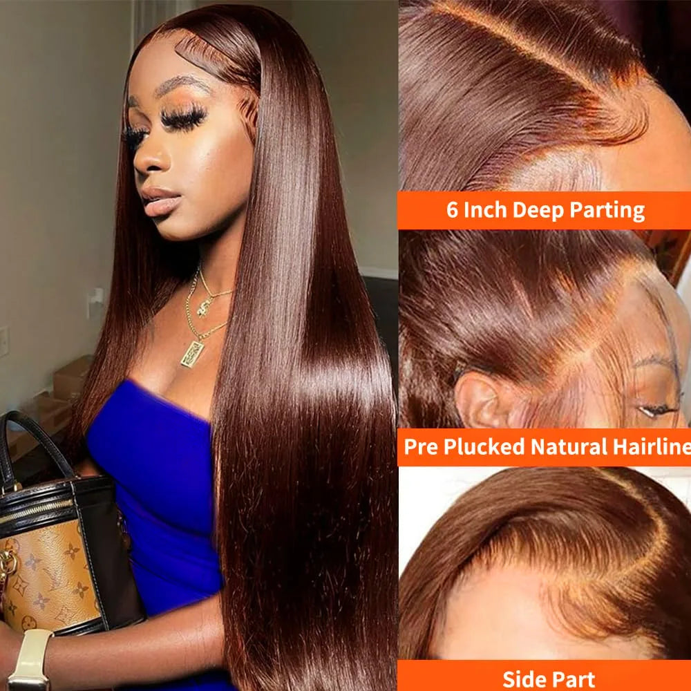 Long Straight 13X4 Lace Front Synthetic Hair Wig