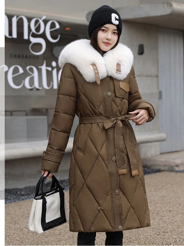 Long Sleeve Down Cotton Jacket