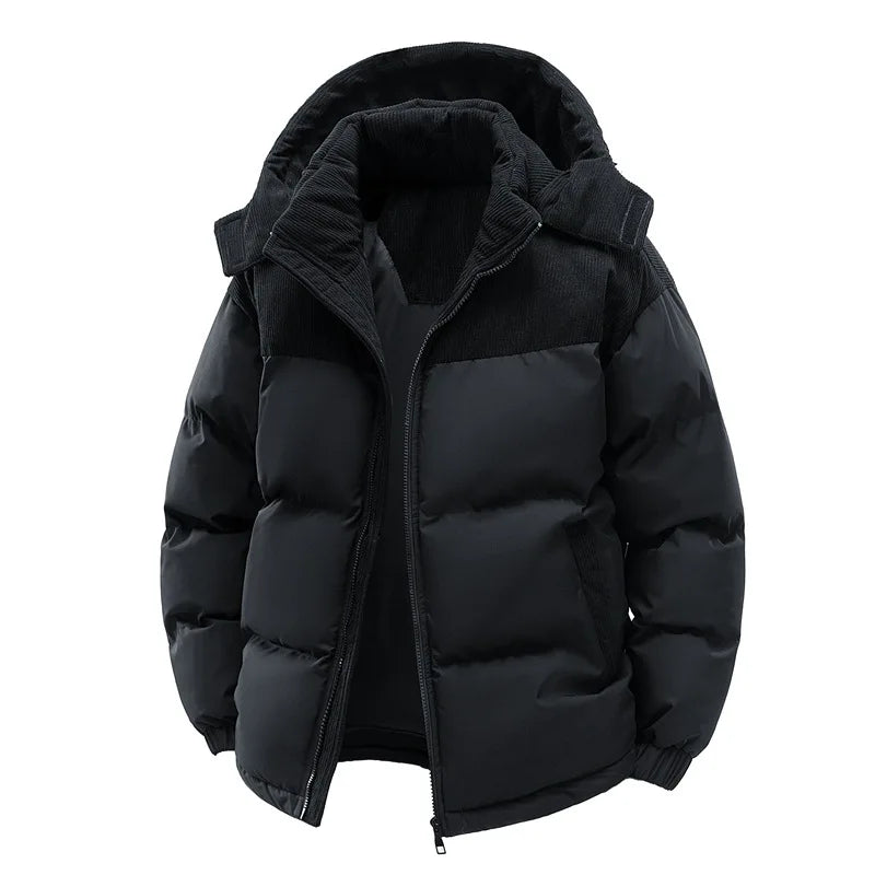 Cotton-Padded Jacket with Fleece