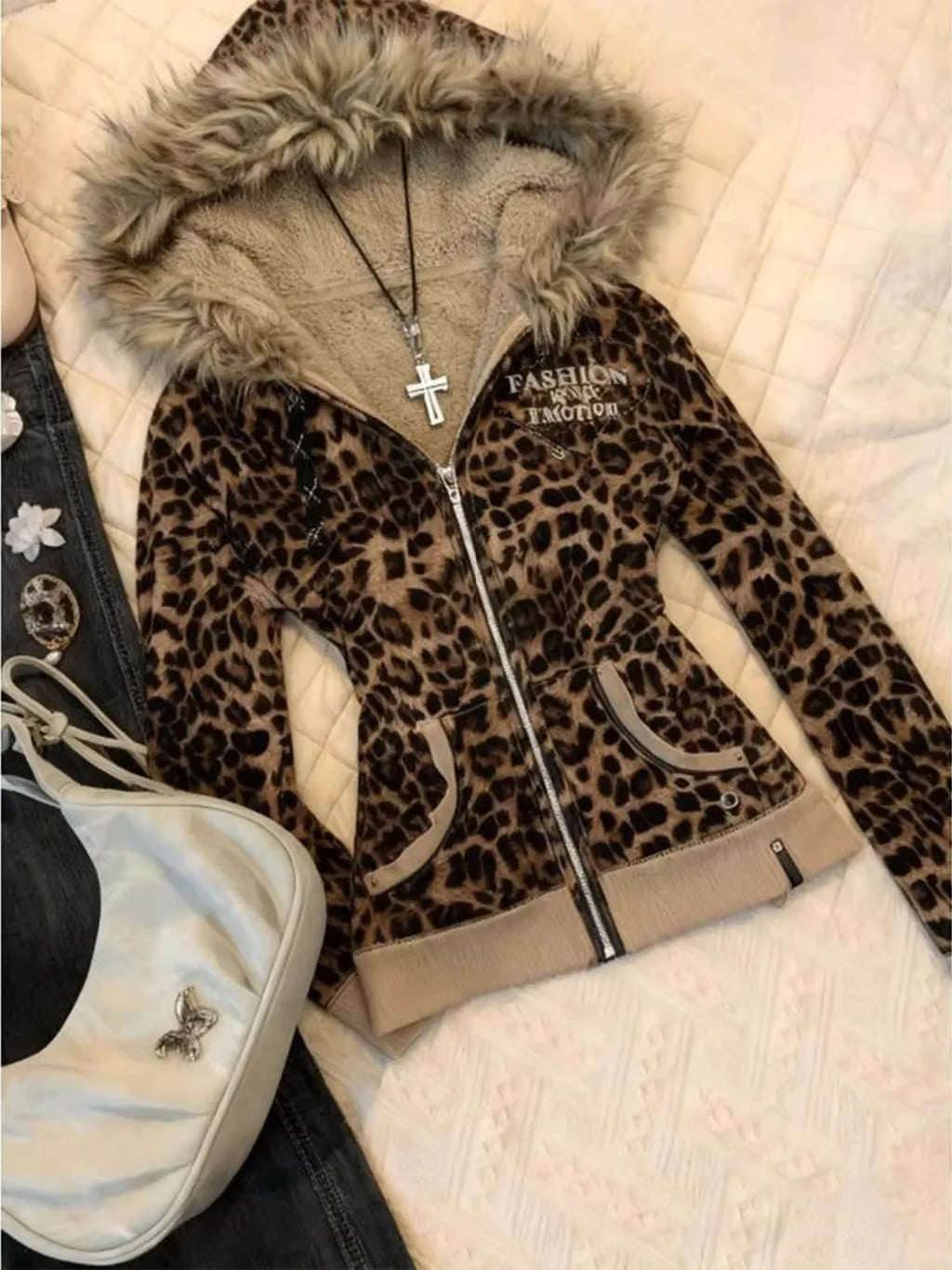 Leopard Print Hoodie