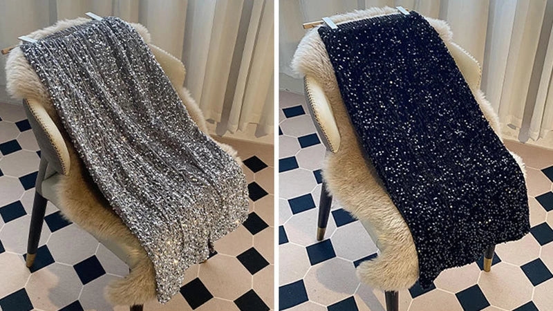 Sequin Decorate Midi Skirt