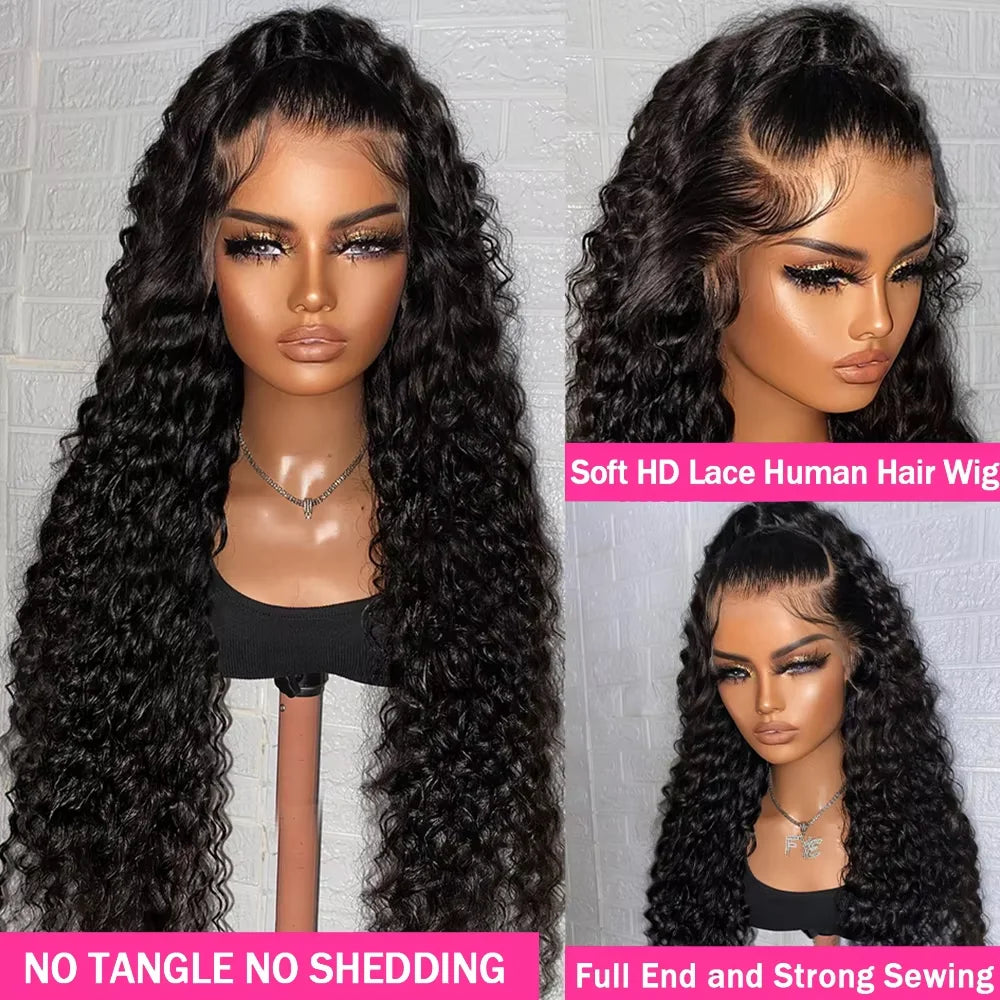 Deep Wave 13x6 HD Lace Frontal Human Hair Wig