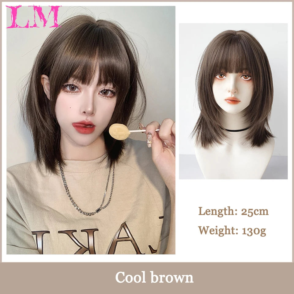 Bang Long Natural Wavy Hair Wig