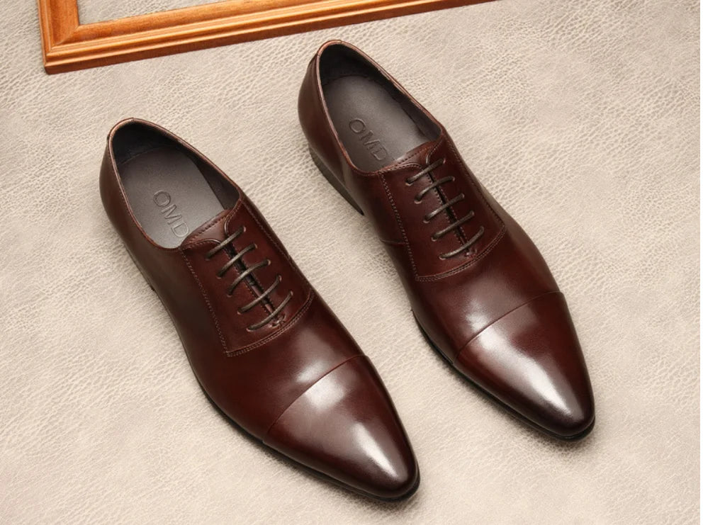 Three-Joint Leather Shoes