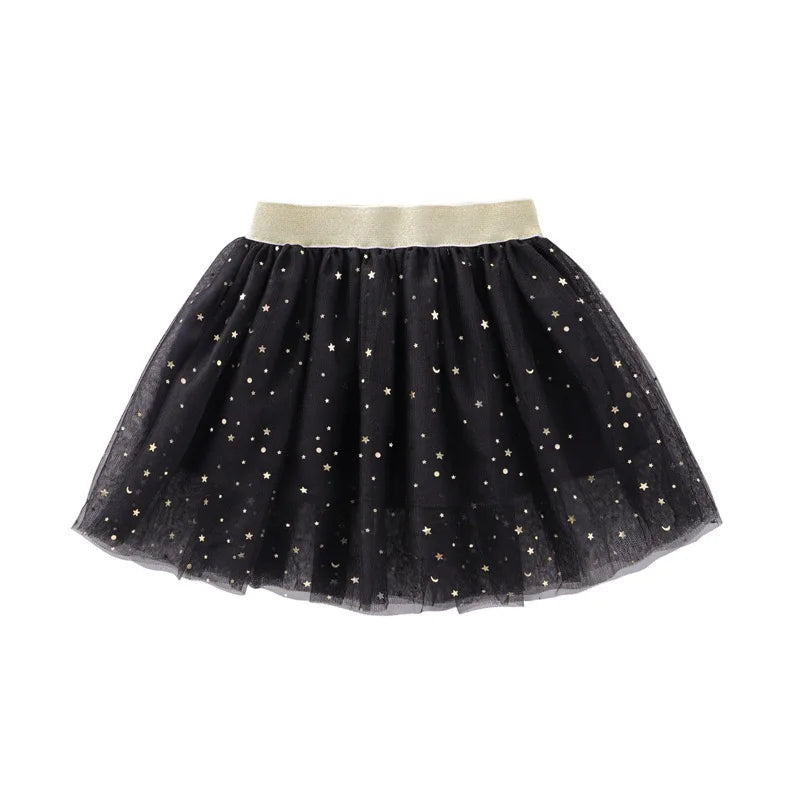 1pcs Summer Children Princess Skirts Baby Tutu Skirt Kids Star Glitter Dance Sequin Birthday Party Skirt Girl Ballet Short Skirt