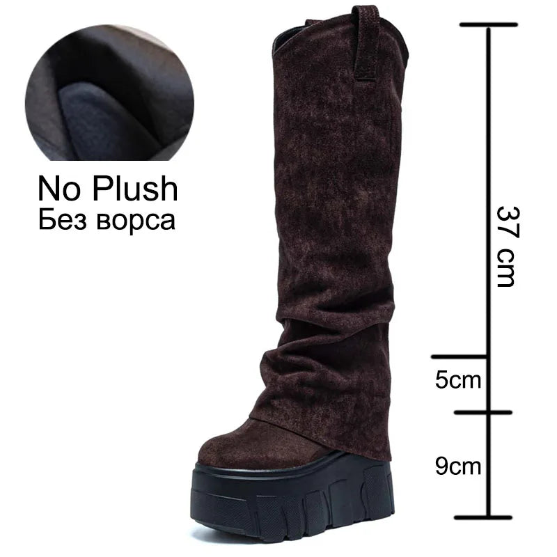 Fujin 5 Inch 14cm Stretch Boots Short Ankle Boots
