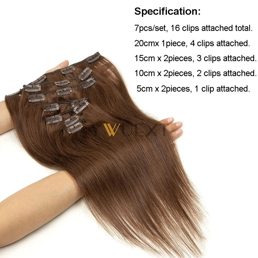 Clip in Human Hair {7pcs/set}