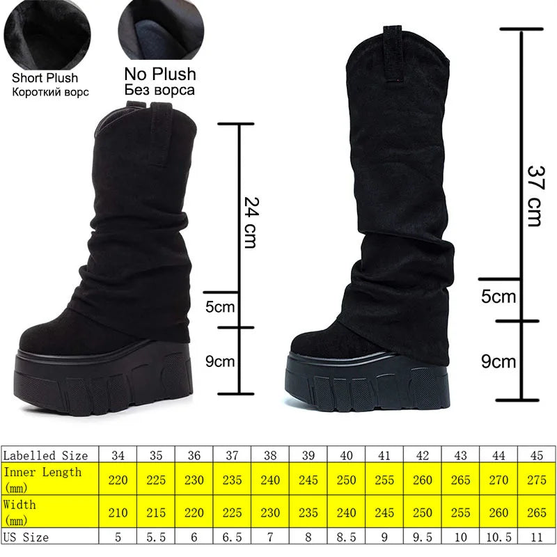 Fujin 5 Inch 14cm Stretch Boots Short Ankle Boots