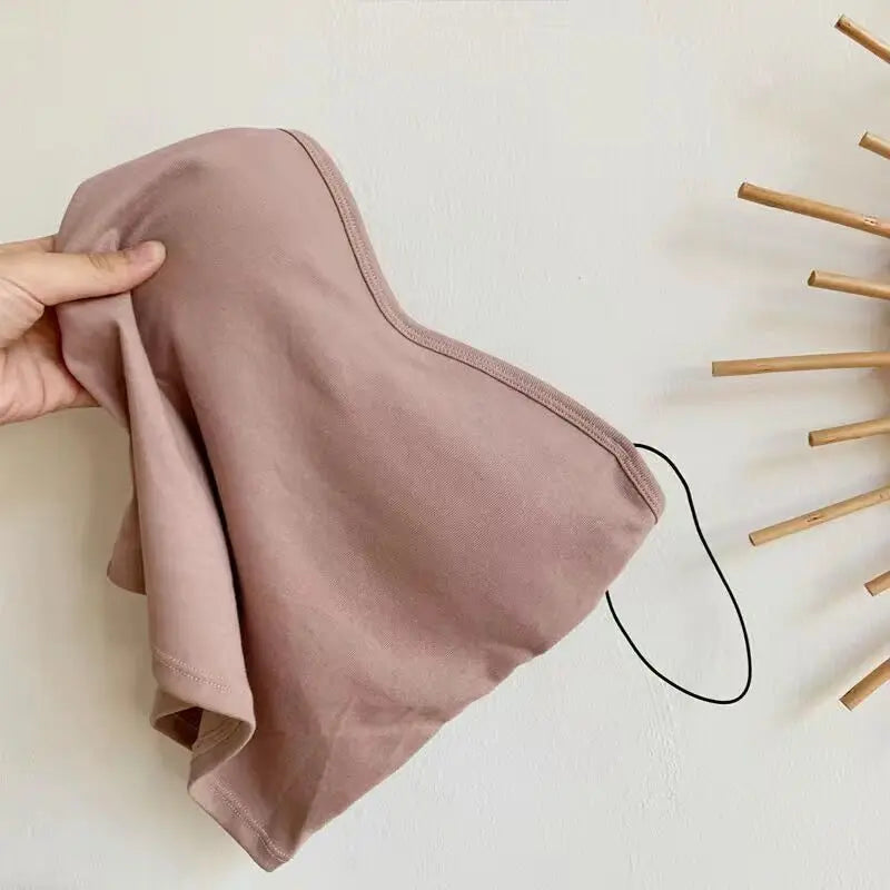 Cotton Crop Top With Pads