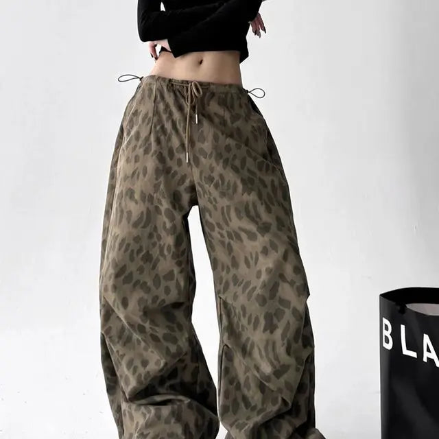 Leopard Wide Leg Pant