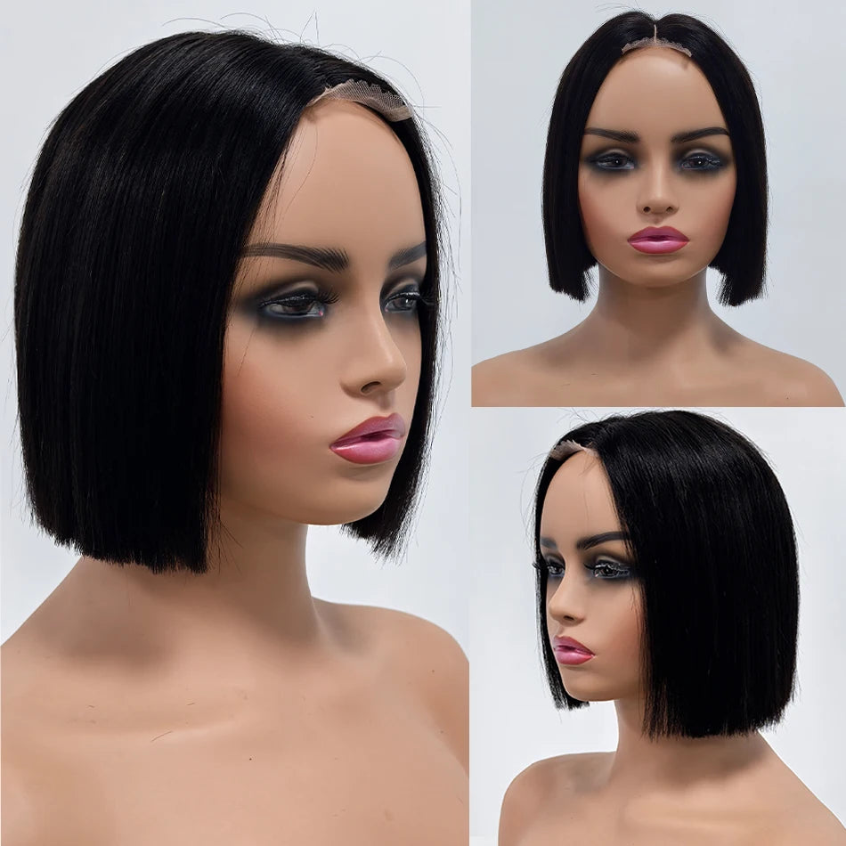 200% Density Bob Straight Lace Closure Wigs