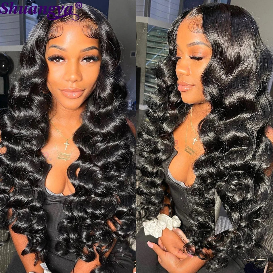Loose Deep Wave Human Hair Bundles With 5x5 6x6 HD Lace Closure Frontal With Bundles Virgin Raw Hair Weave Hair Extension 8-40"