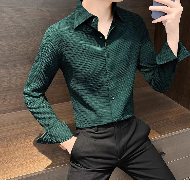 Waffle Long-Sleeved Shirt