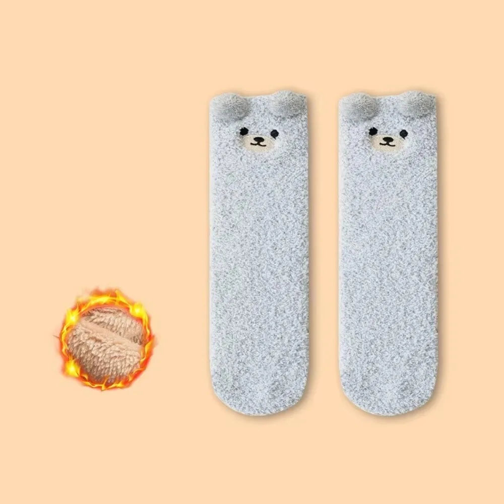 Cartoon Bear Design Baby Socks