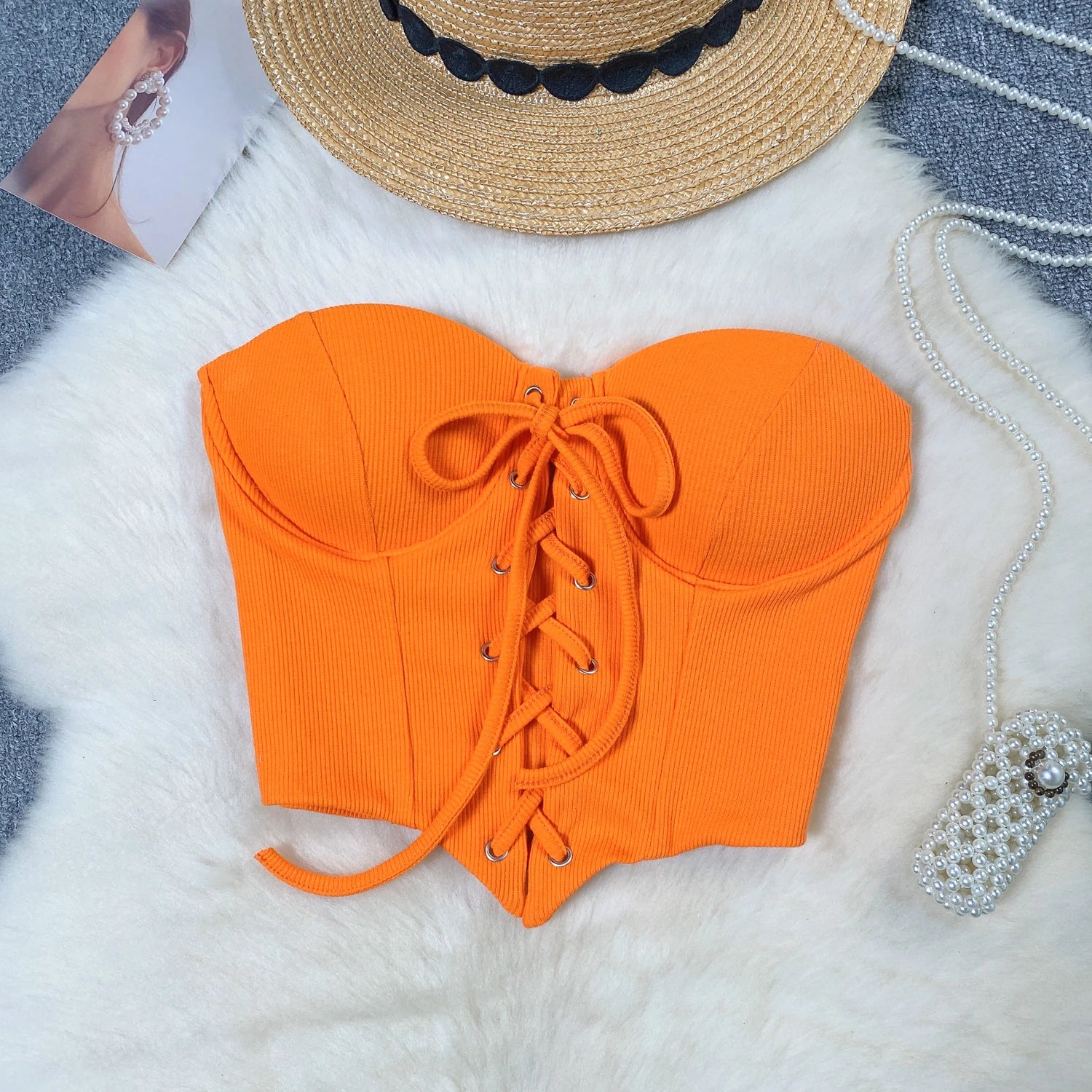 Off Shoulder Bandage Tube Top