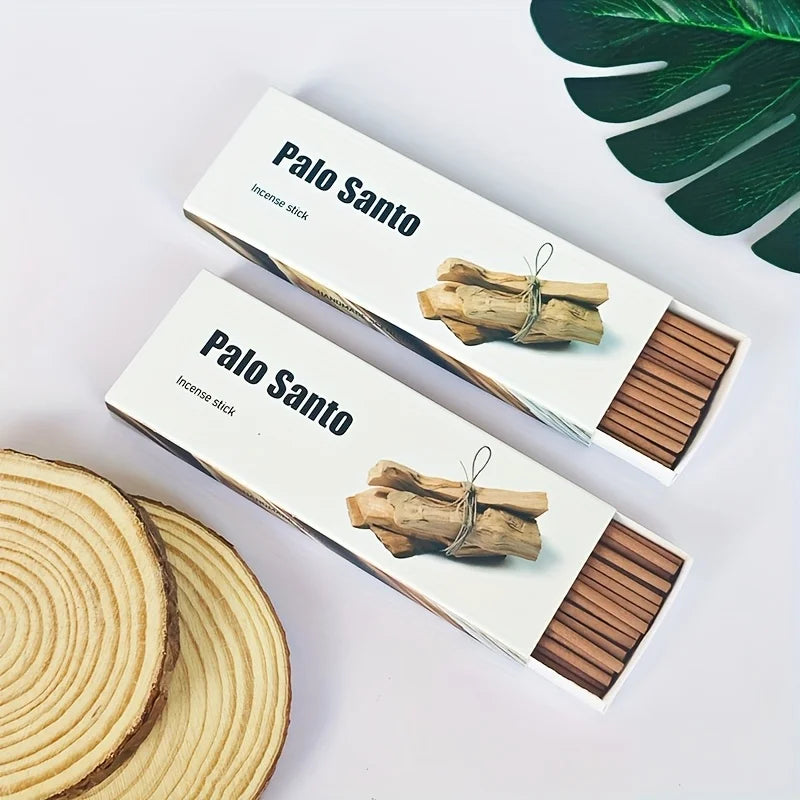 30 High-Grade Palo Santo Sticks, White Sage, Cedar, and Coffee-Scented Sticks
