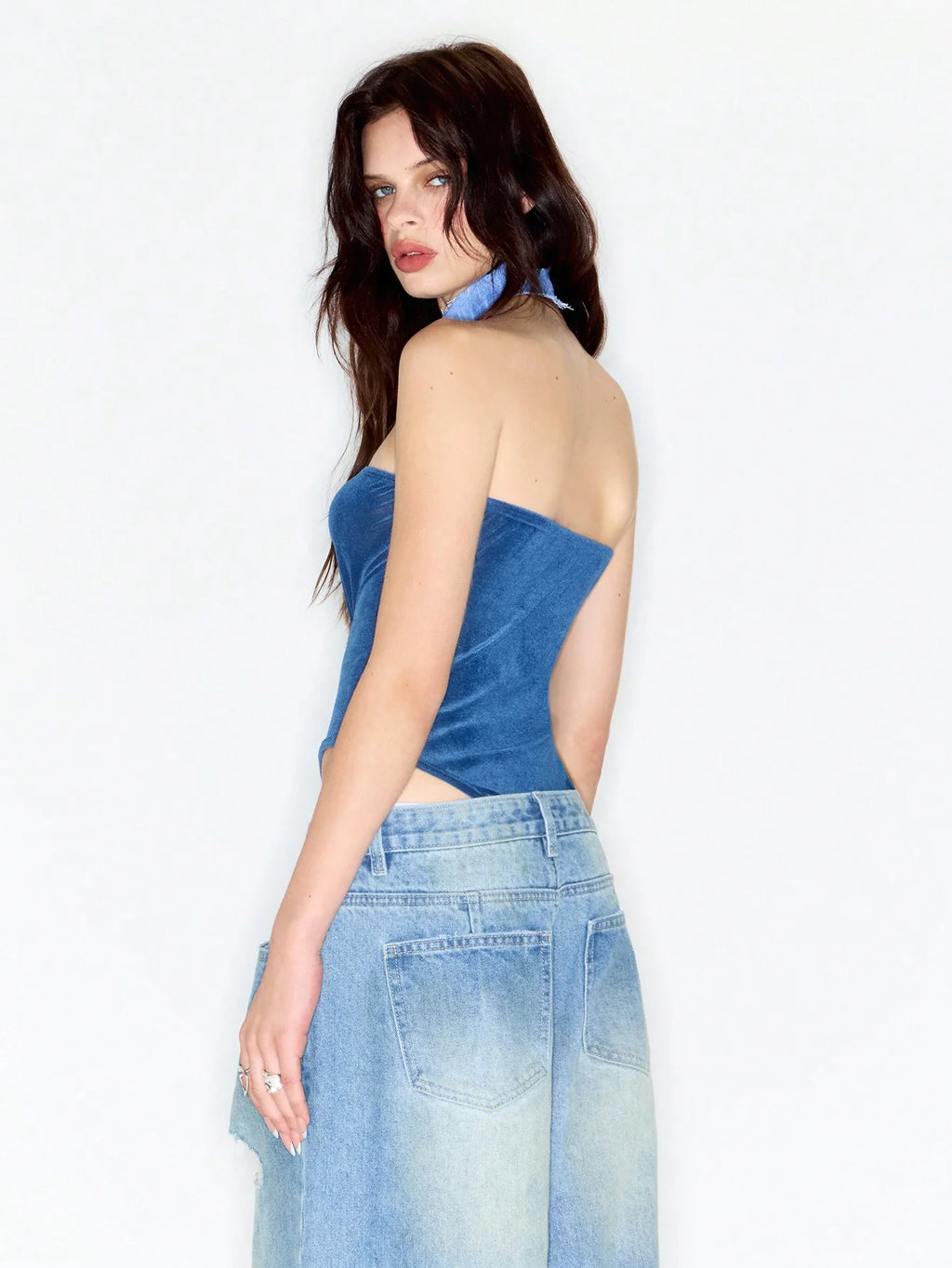 High Cut Bandeau Bodysuit