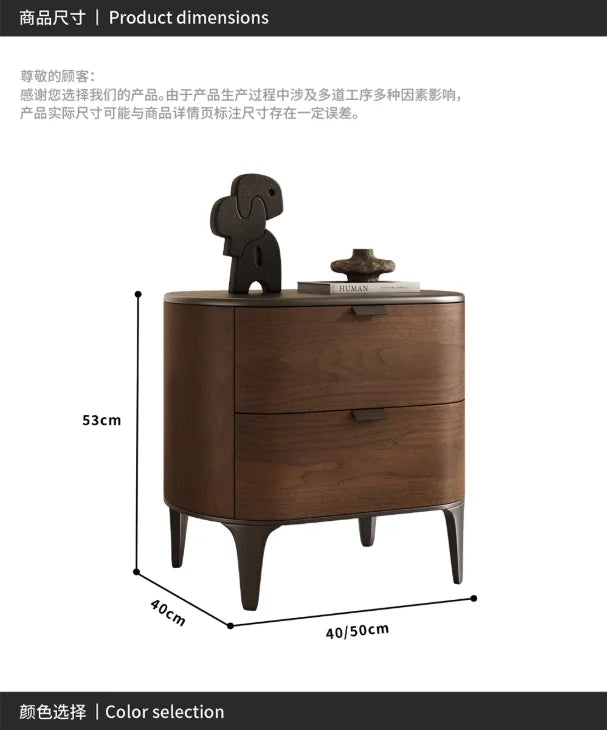 ☕ The "Midnight Mocha" Curved Nightstand ☕