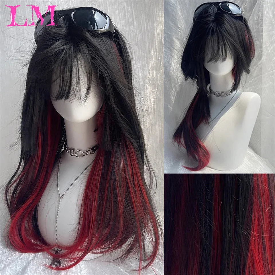 Bang Long Natural Wavy Hair Wig