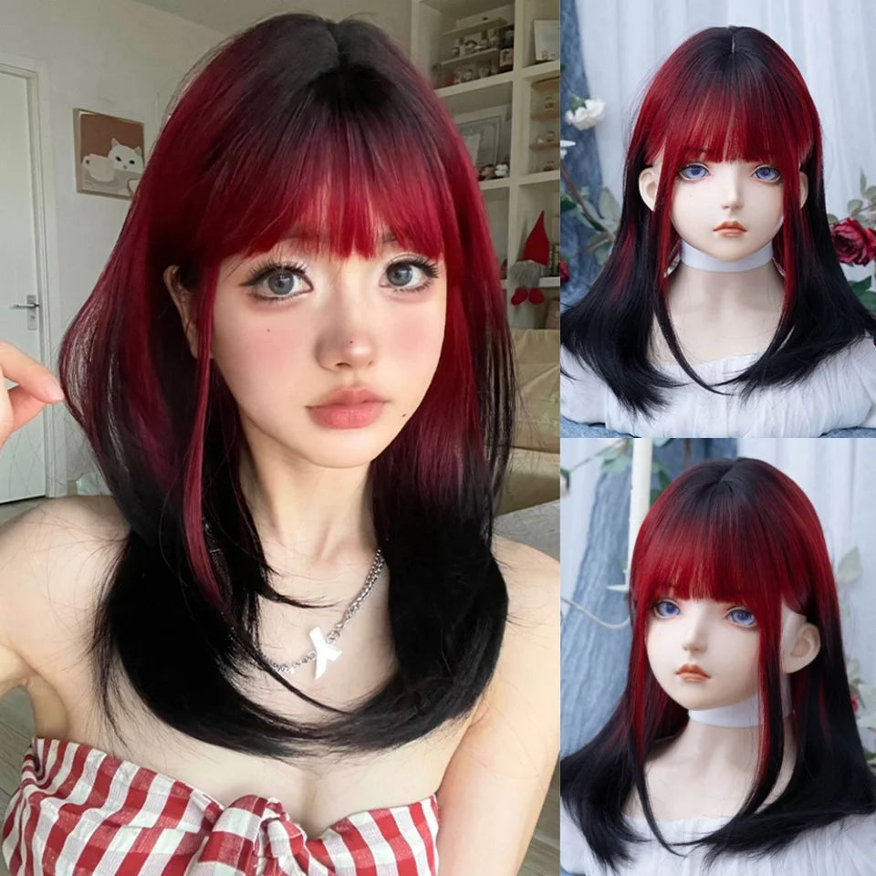 Ombre Long Straight Wig