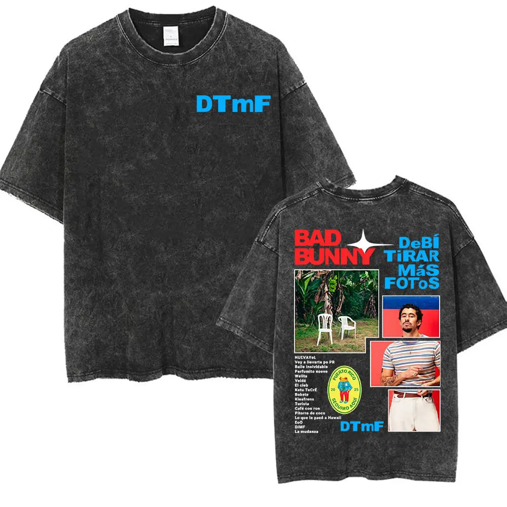 DTMF Deb Í Tirar M Á S Fotos T-shirt Rap Singer Bad Bunny Album Tour T-Shirt