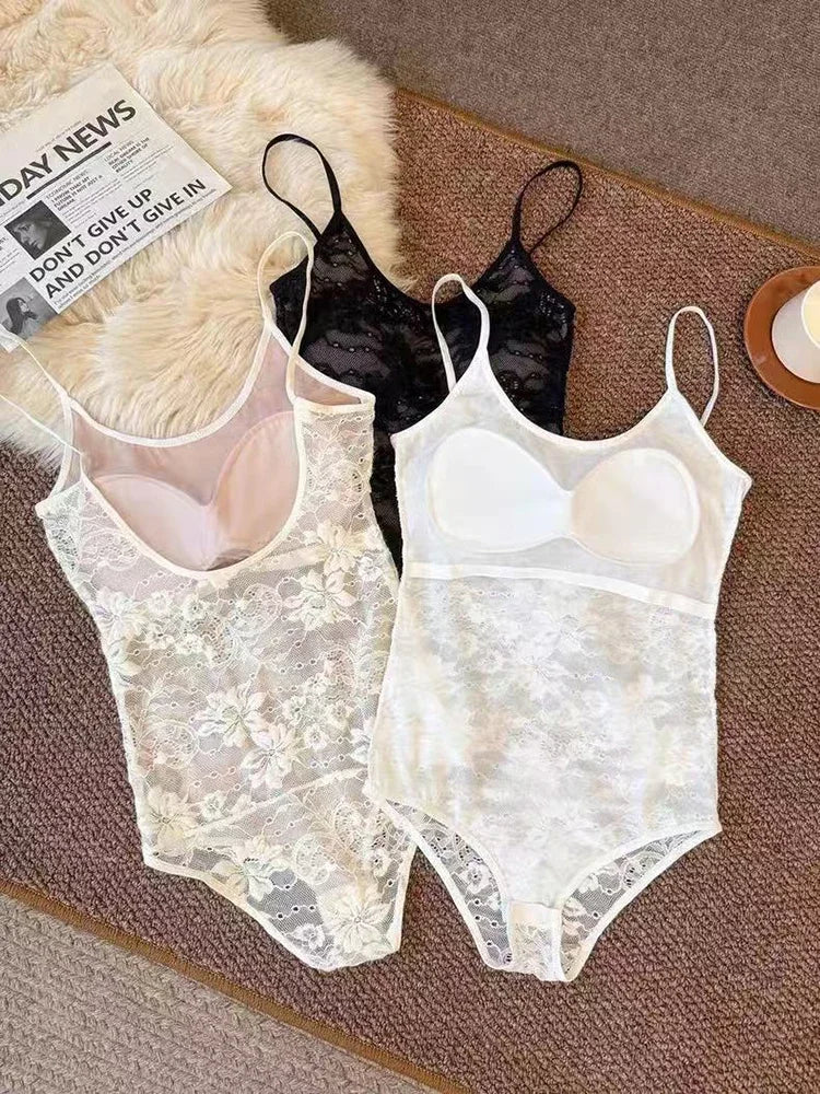 Lace Crop Bodysuit