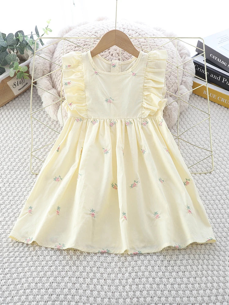 Round-neck Embroidered Dress