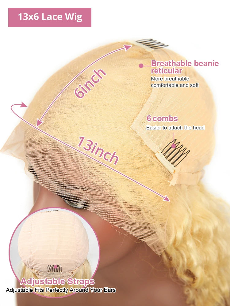 Curly 13x6 HD Lace Frontal Human Hair Wig