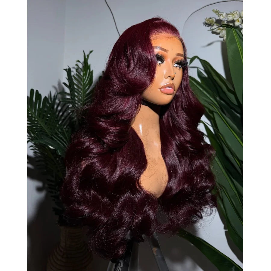 200% Body Wave 13x4 Lace Frontal Human Hair Wigs Ginger Orange Transparent Lace Wigs Human Hair Pre Plucked With Baby Hair