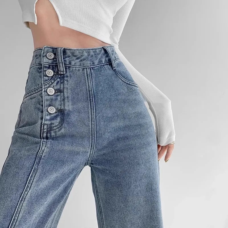 High-waisted Jeans