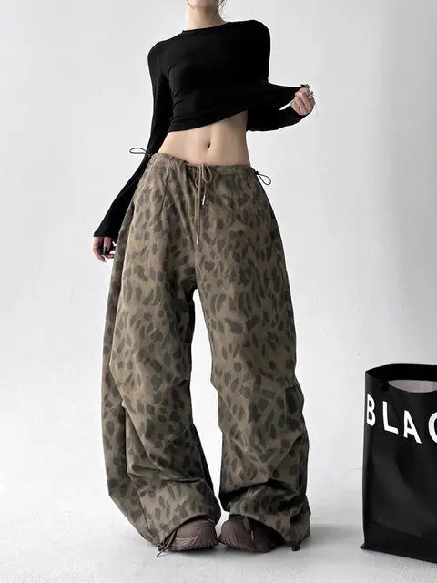 Leopard Wide Leg Pant