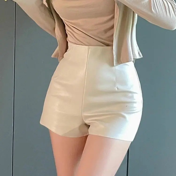 Faux Leather Shorts
