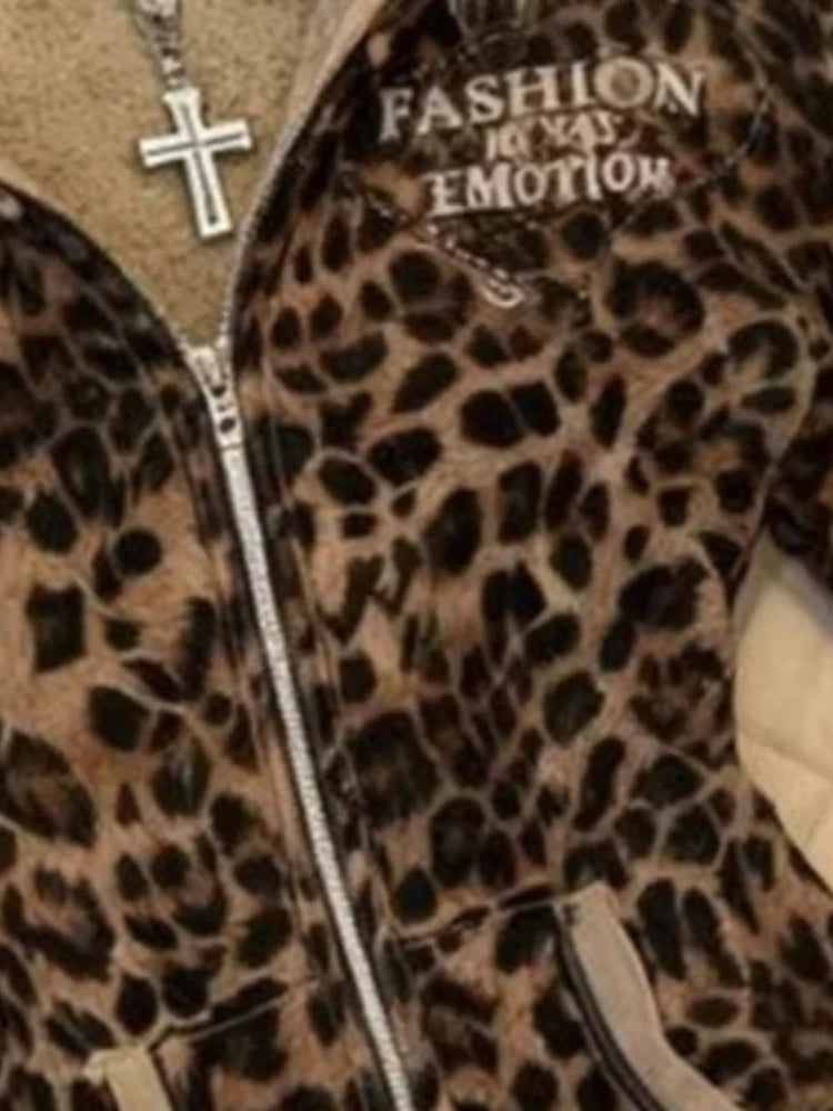 Leopard Print Hoodie