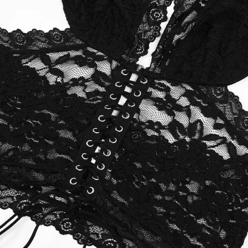 Lace Bandage Dress Set