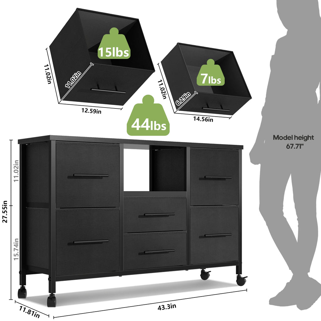 The "Aesthetic Cloud" 6-Drawer Media Center