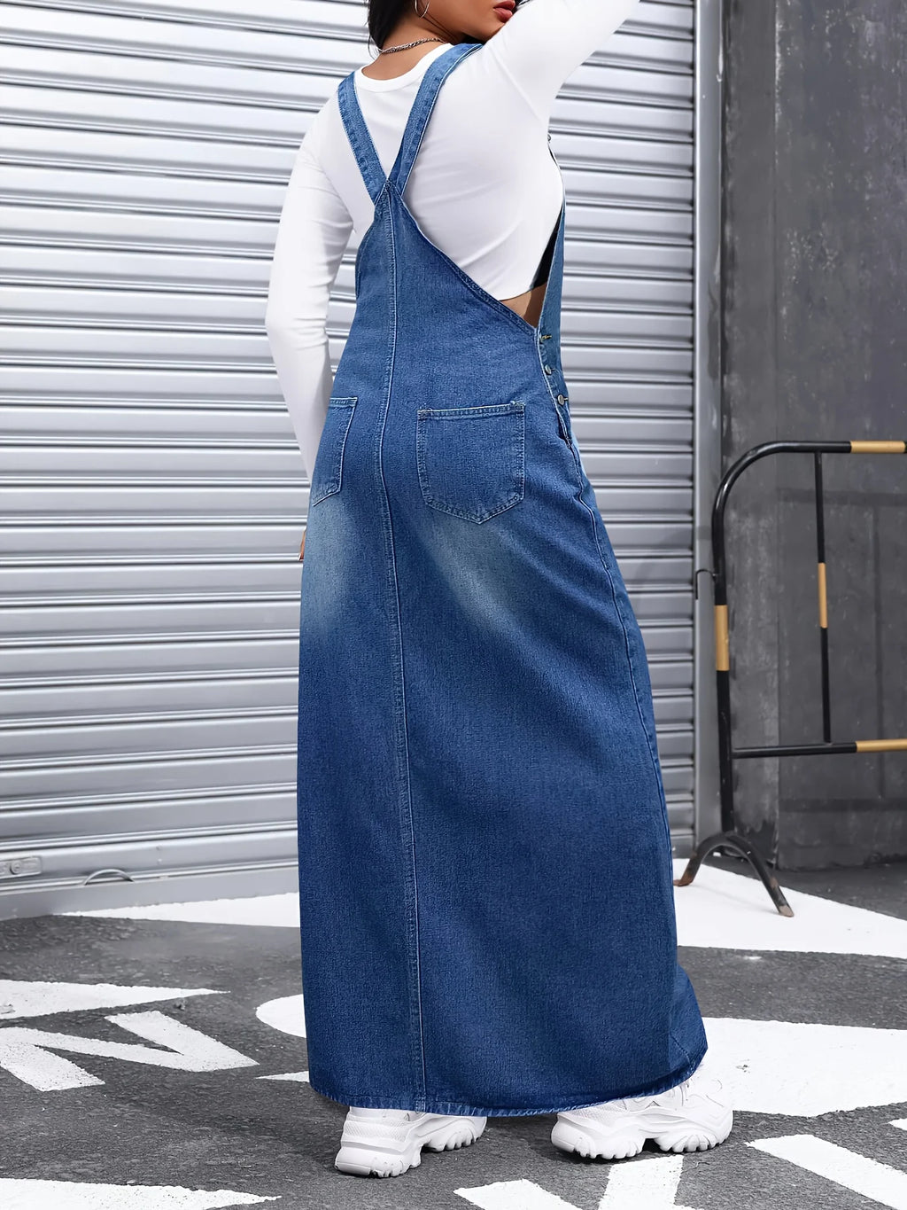 Denim Overall Skirt