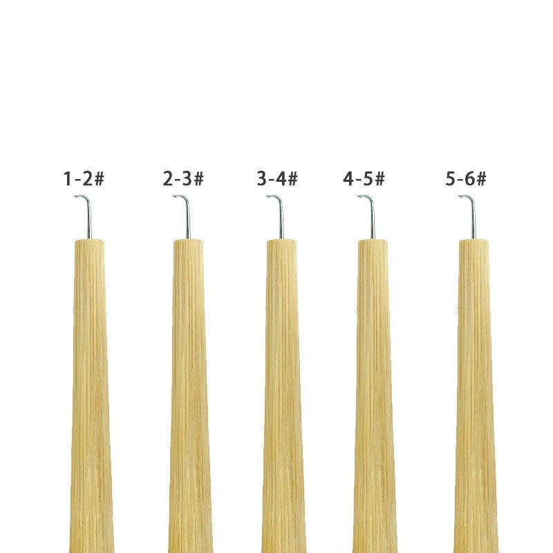 Wooden Handle Wig Needle