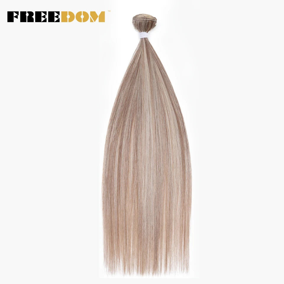 Synthetic Straight Hair Bundles Ombre