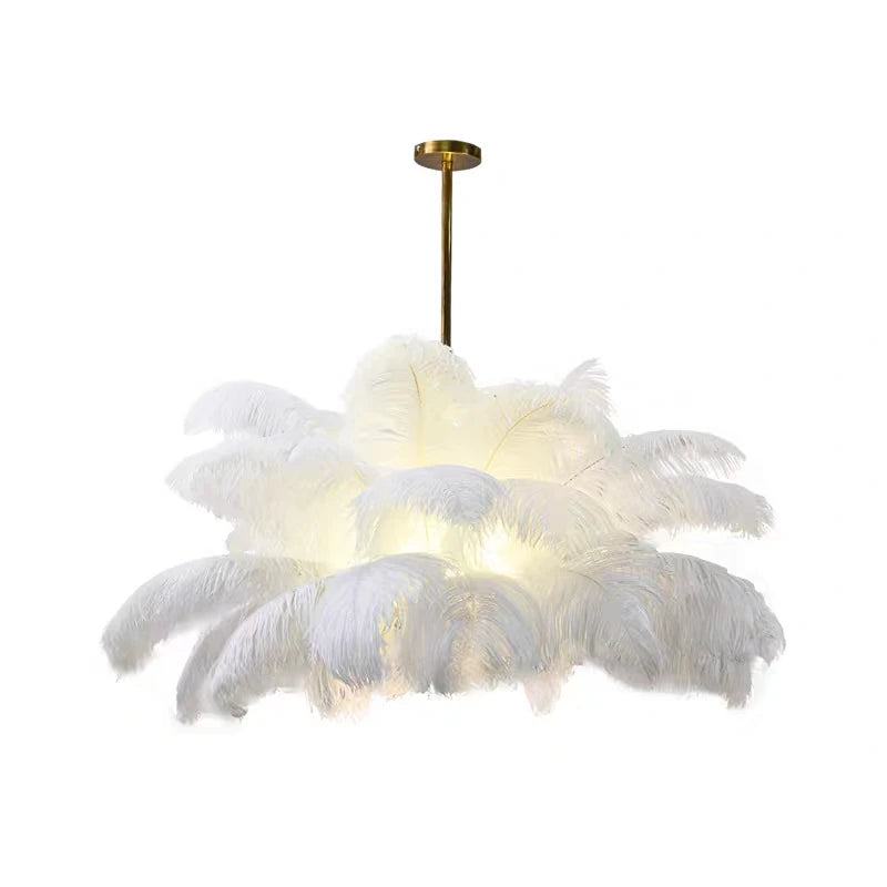 Ostrich Feather Lamp