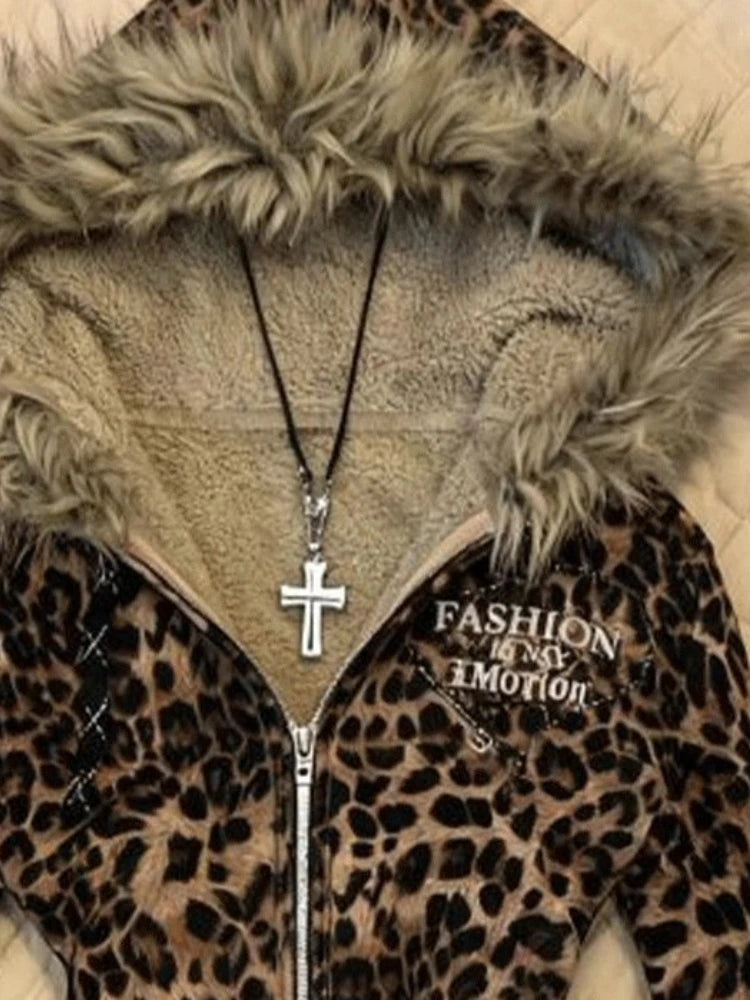 Leopard Print Hoodie